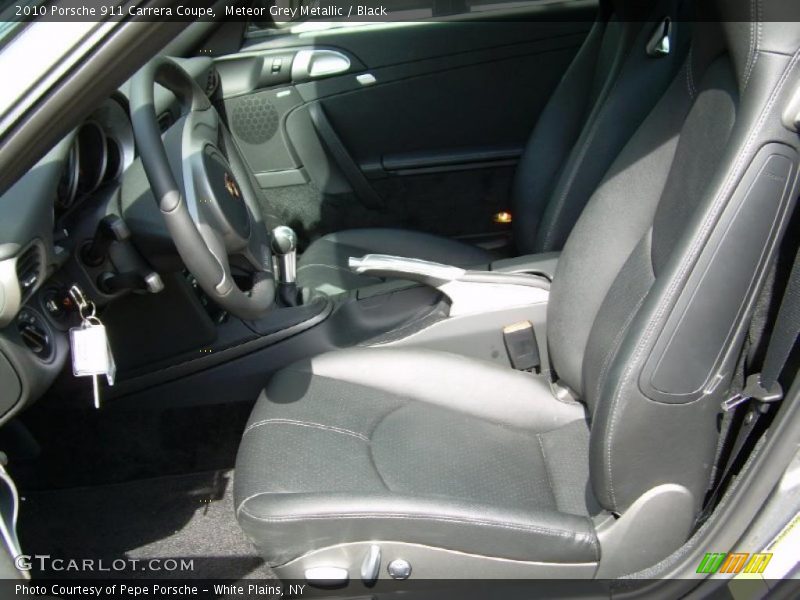 Meteor Grey Metallic / Black 2010 Porsche 911 Carrera Coupe