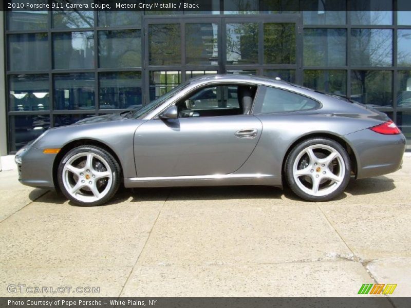 Meteor Grey Metallic / Black 2010 Porsche 911 Carrera Coupe