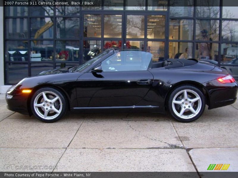 Black / Black 2007 Porsche 911 Carrera Cabriolet