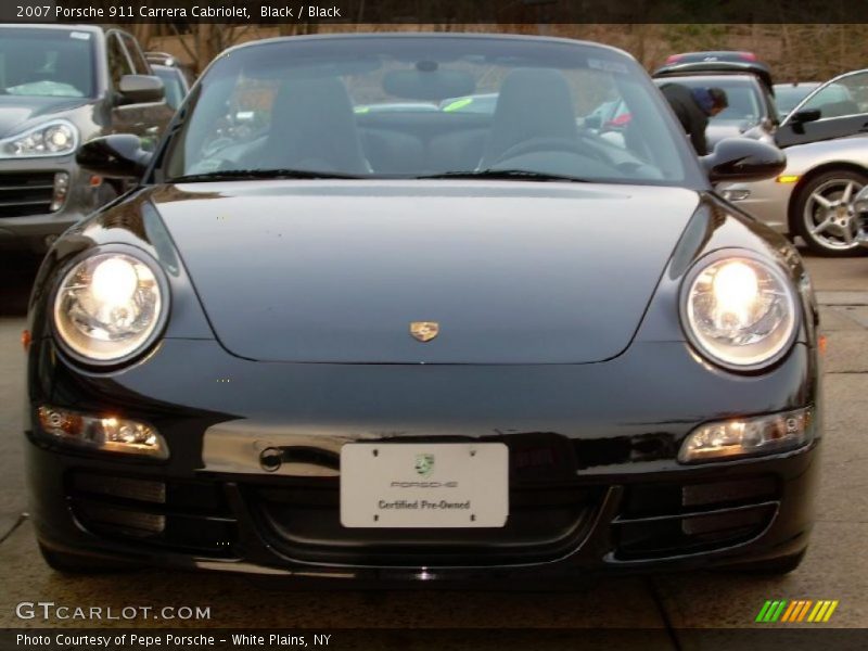 Black / Black 2007 Porsche 911 Carrera Cabriolet