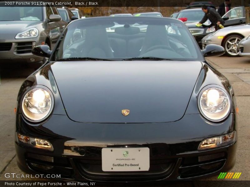 Black / Black 2007 Porsche 911 Carrera Cabriolet