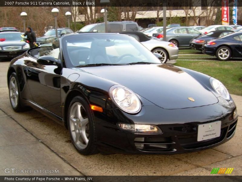Black / Black 2007 Porsche 911 Carrera Cabriolet