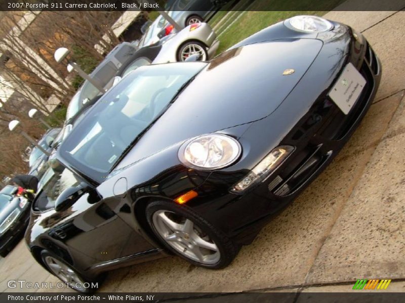 Black / Black 2007 Porsche 911 Carrera Cabriolet