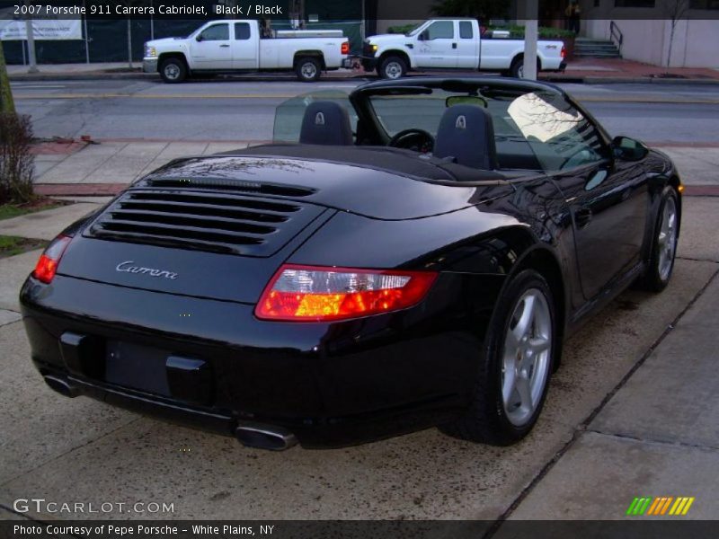 Black / Black 2007 Porsche 911 Carrera Cabriolet