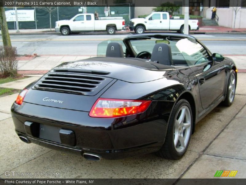 Black / Black 2007 Porsche 911 Carrera Cabriolet