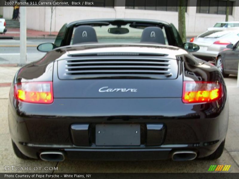 Black / Black 2007 Porsche 911 Carrera Cabriolet