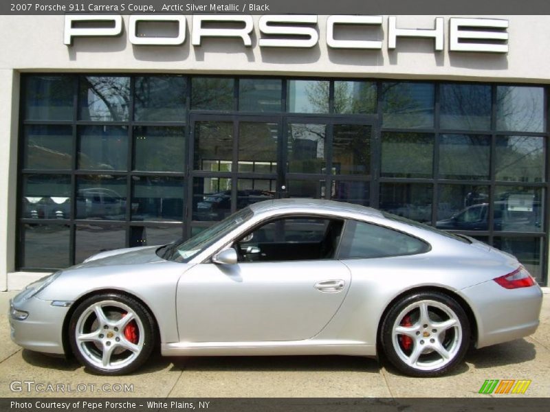Arctic Silver Metallic / Black 2007 Porsche 911 Carrera S Coupe