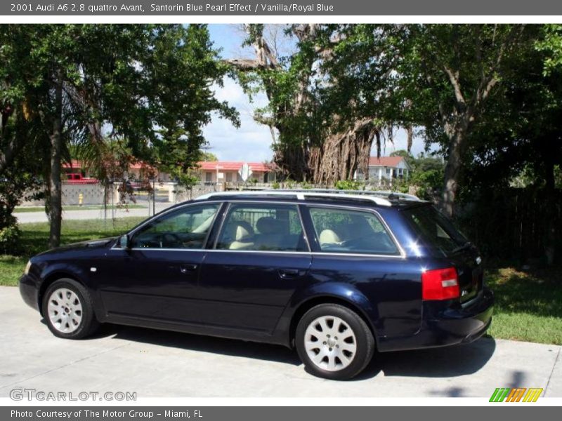 Santorin Blue Pearl Effect / Vanilla/Royal Blue 2001 Audi A6 2.8 quattro Avant