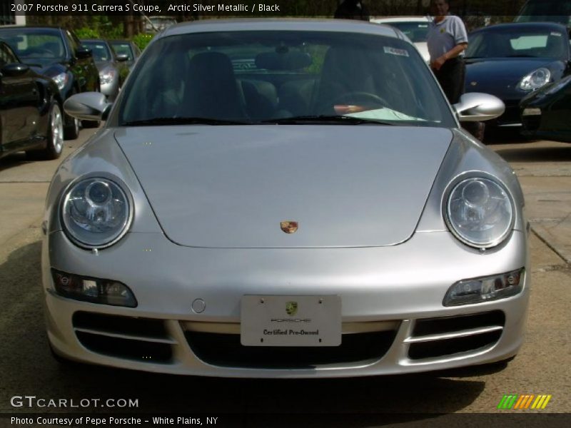 Arctic Silver Metallic / Black 2007 Porsche 911 Carrera S Coupe