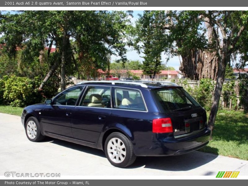 Santorin Blue Pearl Effect / Vanilla/Royal Blue 2001 Audi A6 2.8 quattro Avant