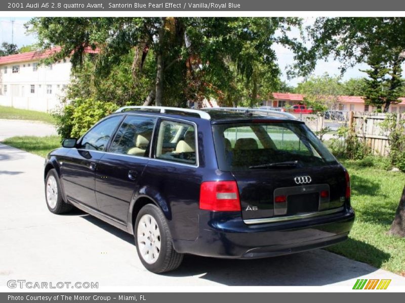 Santorin Blue Pearl Effect / Vanilla/Royal Blue 2001 Audi A6 2.8 quattro Avant
