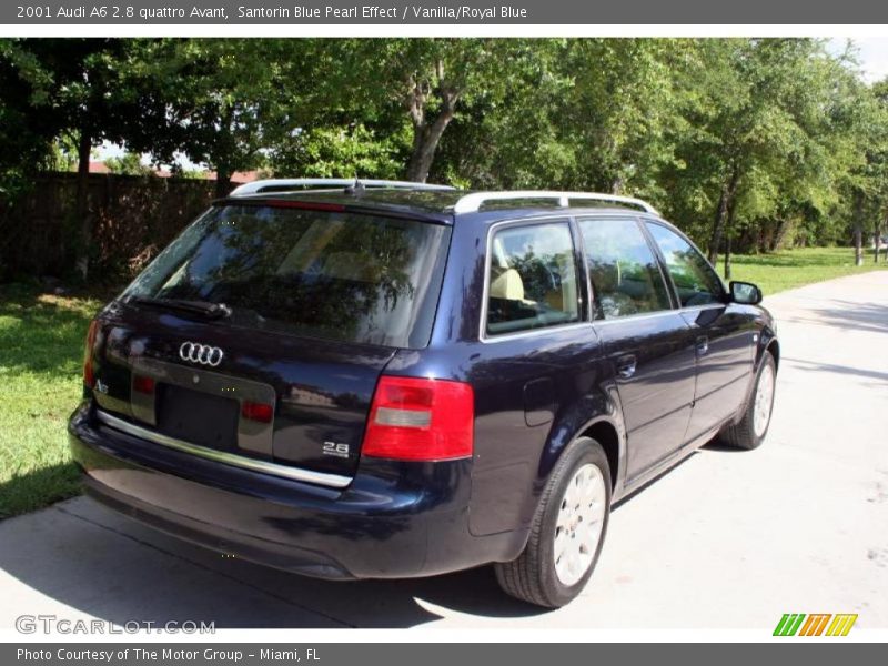 Santorin Blue Pearl Effect / Vanilla/Royal Blue 2001 Audi A6 2.8 quattro Avant