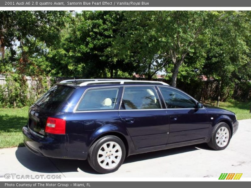 Santorin Blue Pearl Effect / Vanilla/Royal Blue 2001 Audi A6 2.8 quattro Avant