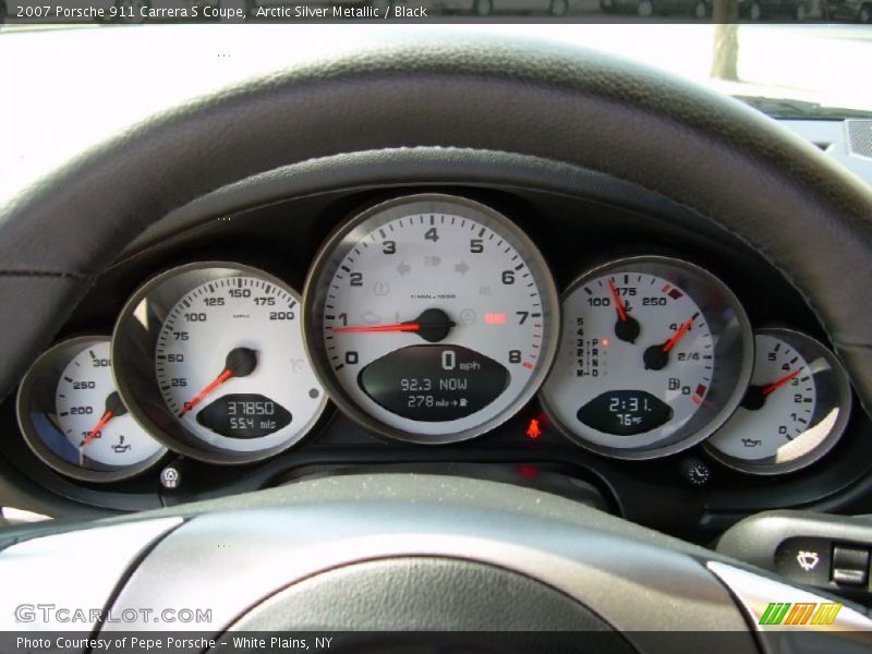 Arctic Silver Metallic / Black 2007 Porsche 911 Carrera S Coupe