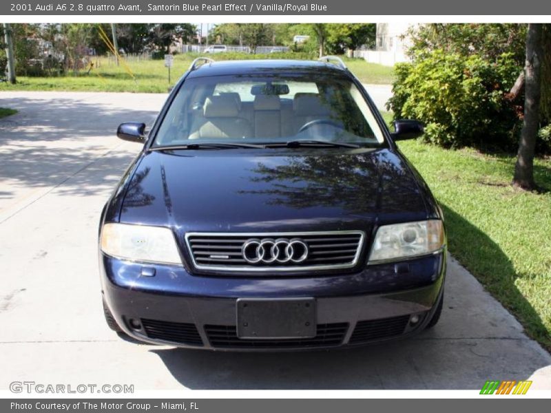 Santorin Blue Pearl Effect / Vanilla/Royal Blue 2001 Audi A6 2.8 quattro Avant