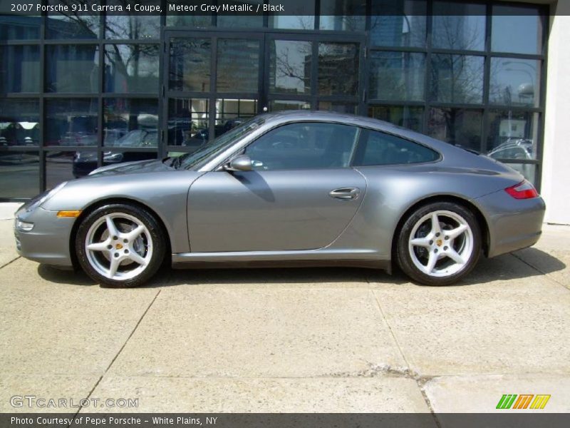 Meteor Grey Metallic / Black 2007 Porsche 911 Carrera 4 Coupe