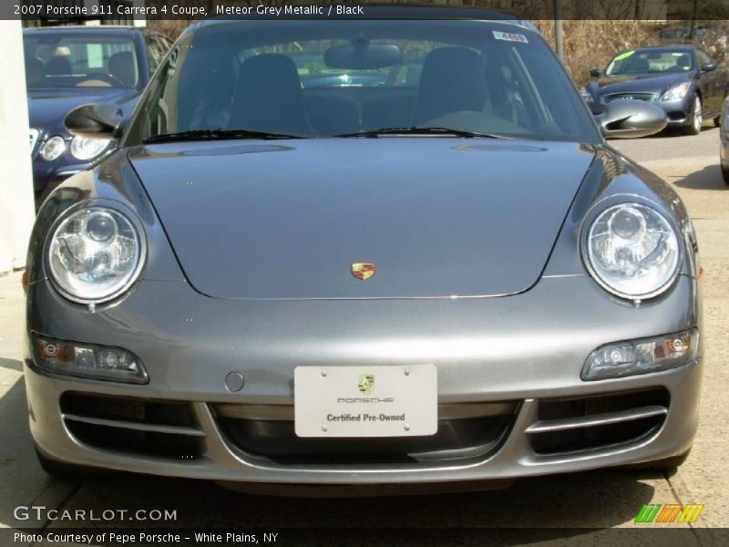 Meteor Grey Metallic / Black 2007 Porsche 911 Carrera 4 Coupe