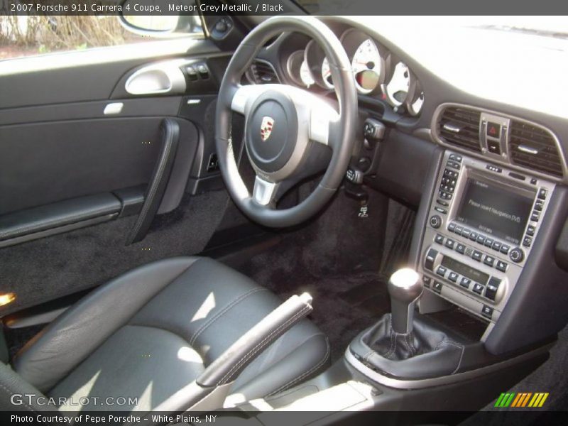 Meteor Grey Metallic / Black 2007 Porsche 911 Carrera 4 Coupe