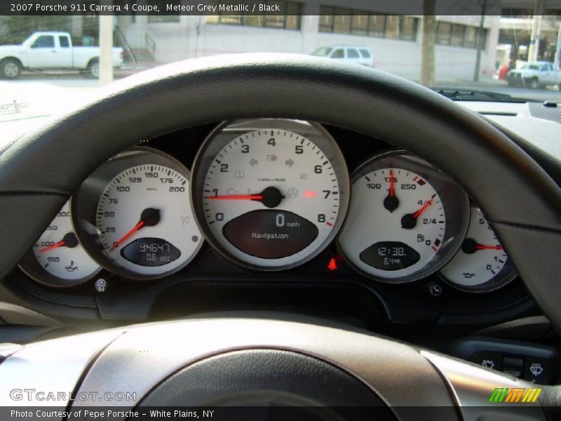 Meteor Grey Metallic / Black 2007 Porsche 911 Carrera 4 Coupe