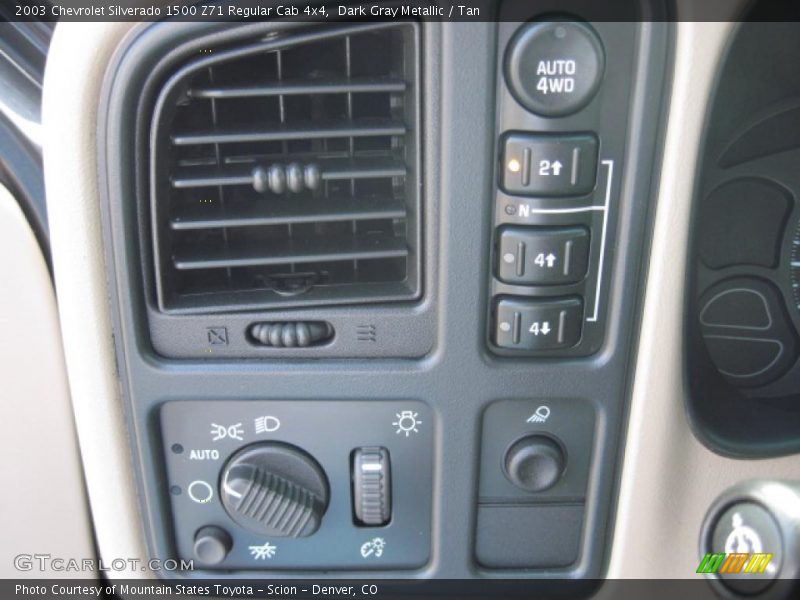 Dark Gray Metallic / Tan 2003 Chevrolet Silverado 1500 Z71 Regular Cab 4x4