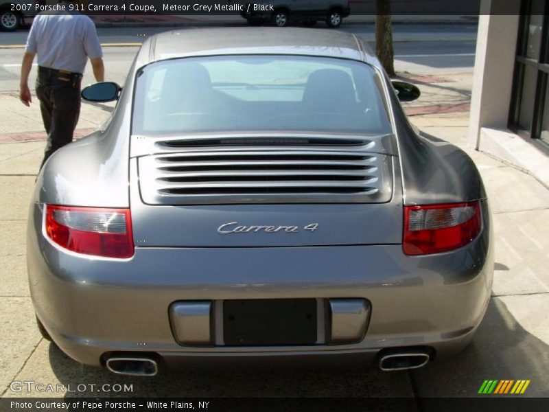 Meteor Grey Metallic / Black 2007 Porsche 911 Carrera 4 Coupe