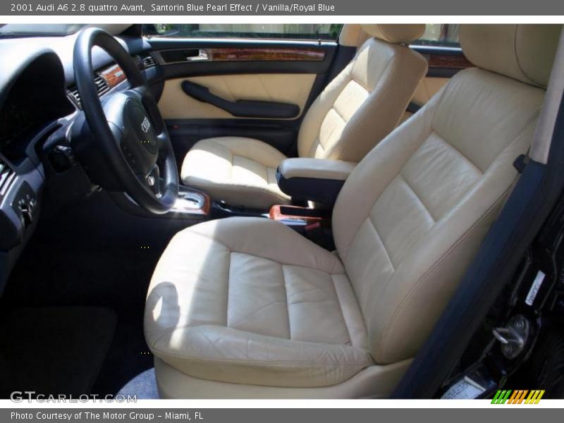 Santorin Blue Pearl Effect / Vanilla/Royal Blue 2001 Audi A6 2.8 quattro Avant