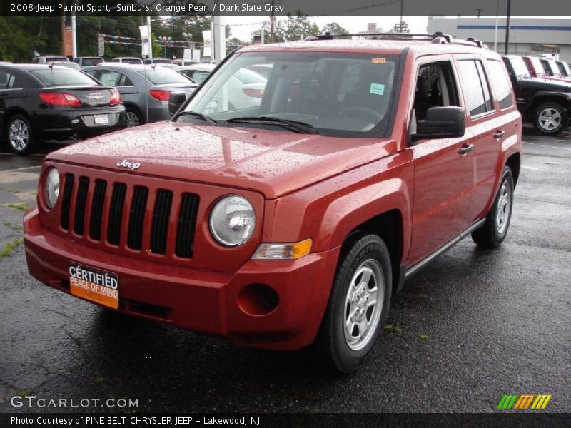 Sunburst Orange Pearl / Dark Slate Gray 2008 Jeep Patriot Sport