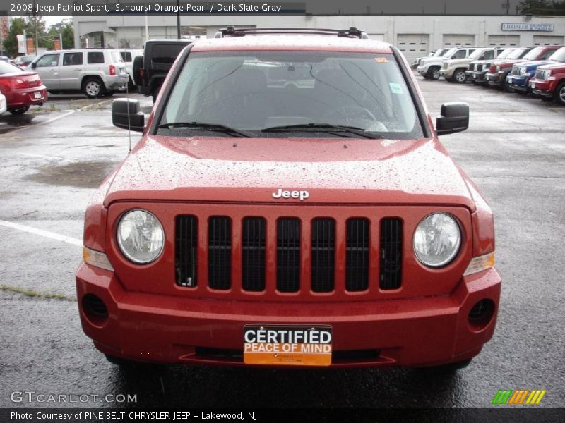 Sunburst Orange Pearl / Dark Slate Gray 2008 Jeep Patriot Sport