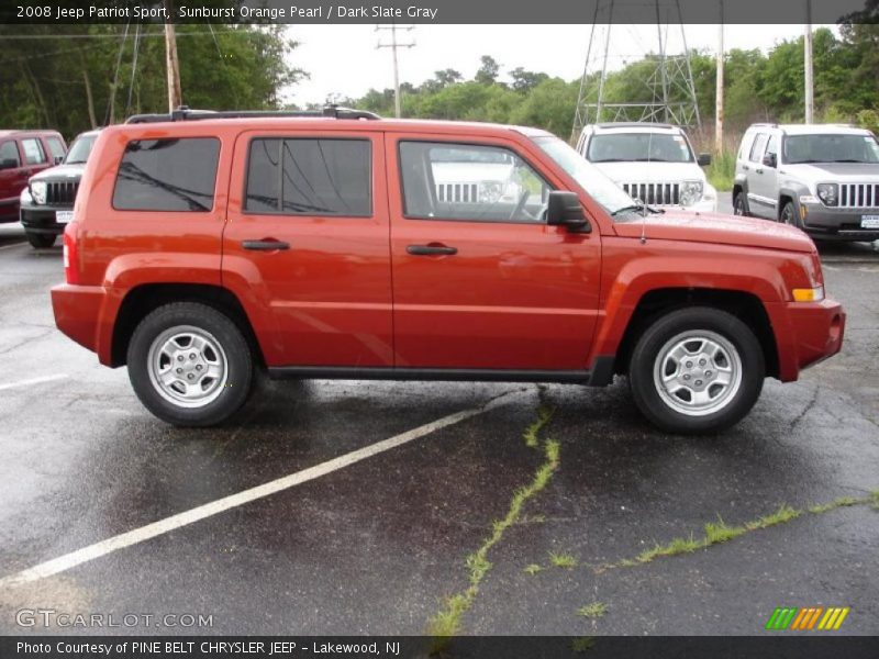 Sunburst Orange Pearl / Dark Slate Gray 2008 Jeep Patriot Sport