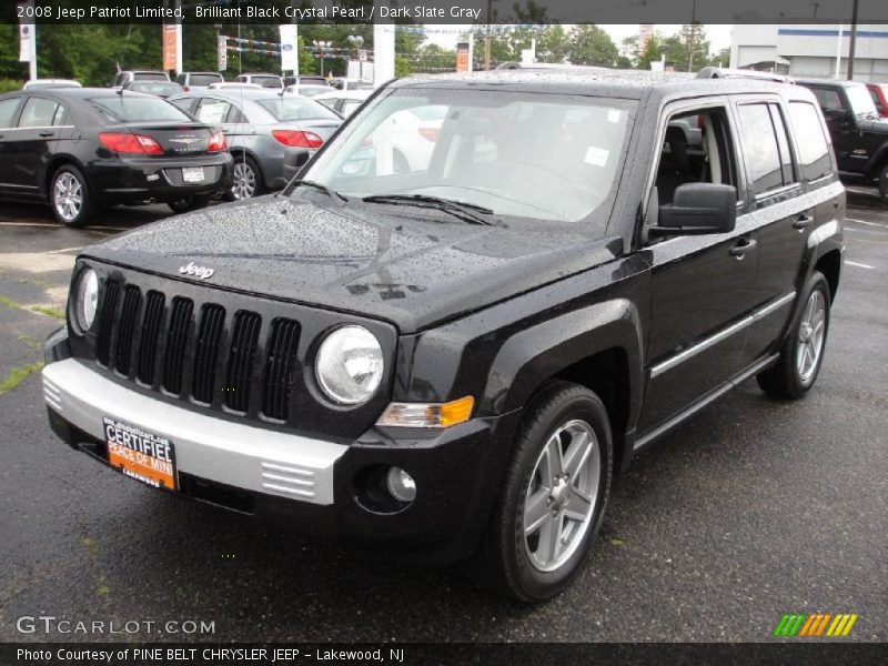 Brilliant Black Crystal Pearl / Dark Slate Gray 2008 Jeep Patriot Limited