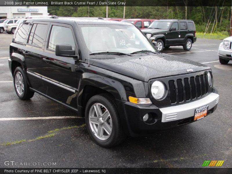 Brilliant Black Crystal Pearl / Dark Slate Gray 2008 Jeep Patriot Limited
