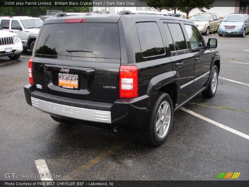 Brilliant Black Crystal Pearl / Dark Slate Gray 2008 Jeep Patriot Limited