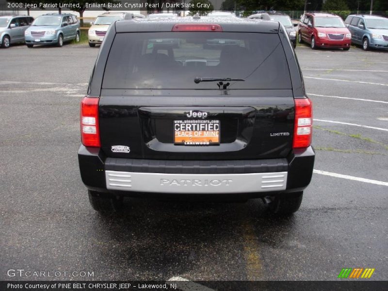 Brilliant Black Crystal Pearl / Dark Slate Gray 2008 Jeep Patriot Limited