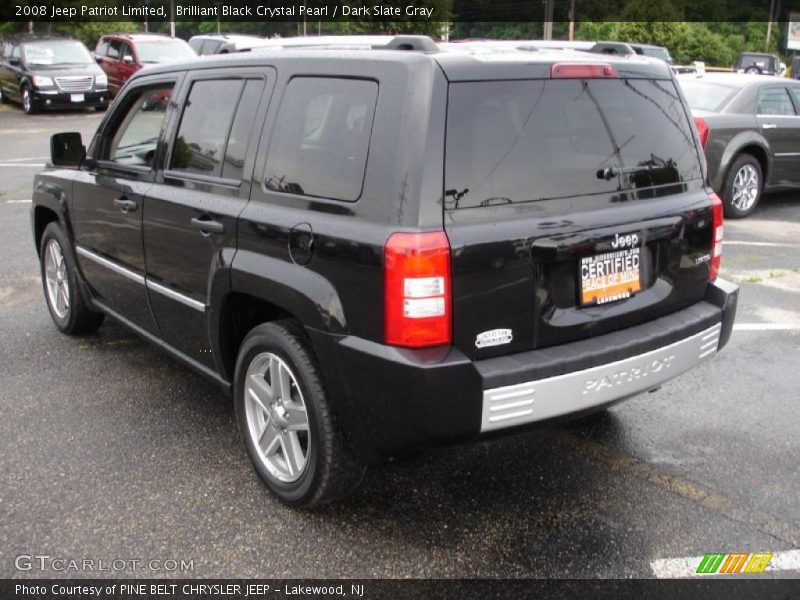 Brilliant Black Crystal Pearl / Dark Slate Gray 2008 Jeep Patriot Limited