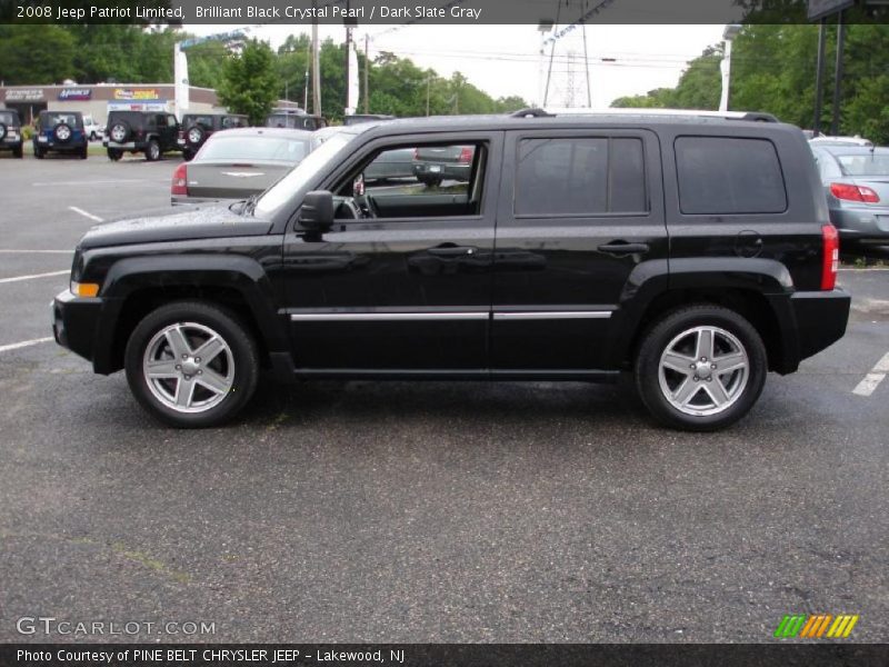 Brilliant Black Crystal Pearl / Dark Slate Gray 2008 Jeep Patriot Limited
