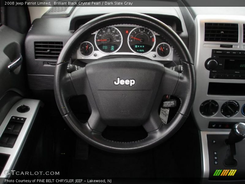 Brilliant Black Crystal Pearl / Dark Slate Gray 2008 Jeep Patriot Limited