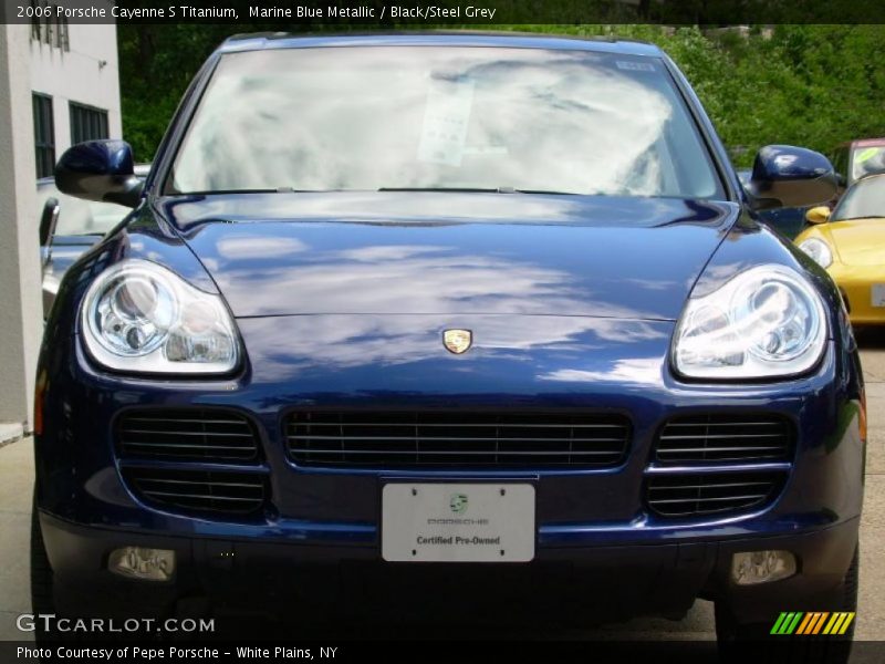 Marine Blue Metallic / Black/Steel Grey 2006 Porsche Cayenne S Titanium