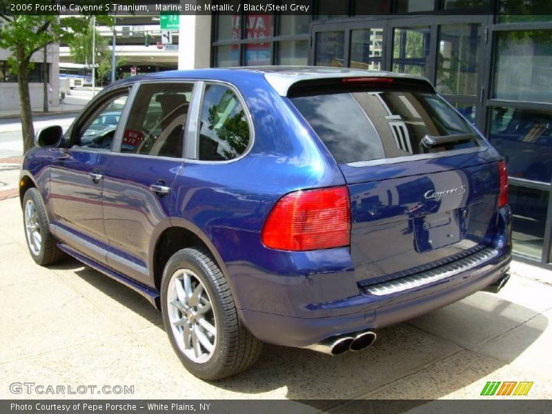 Marine Blue Metallic / Black/Steel Grey 2006 Porsche Cayenne S Titanium