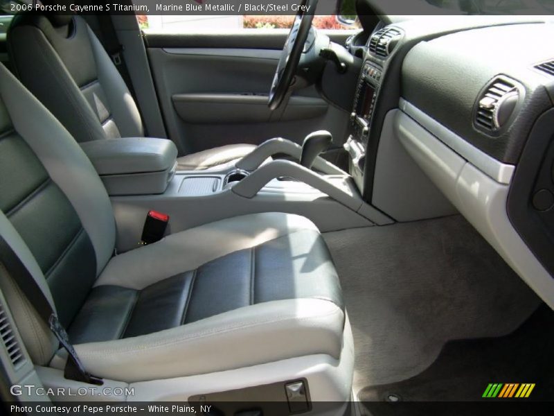Marine Blue Metallic / Black/Steel Grey 2006 Porsche Cayenne S Titanium