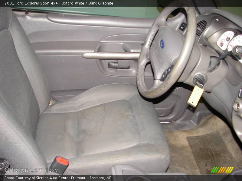Oxford White / Dark Graphite 2001 Ford Explorer Sport 4x4
