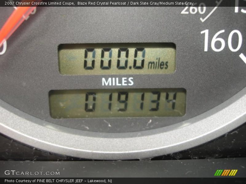 Blaze Red Crystal Pearlcoat / Dark Slate Gray/Medium Slate Gray 2007 Chrysler Crossfire Limited Coupe