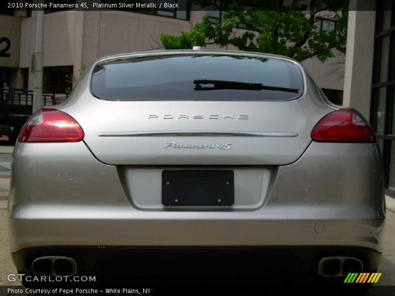 Platinum Silver Metallic / Black 2010 Porsche Panamera 4S