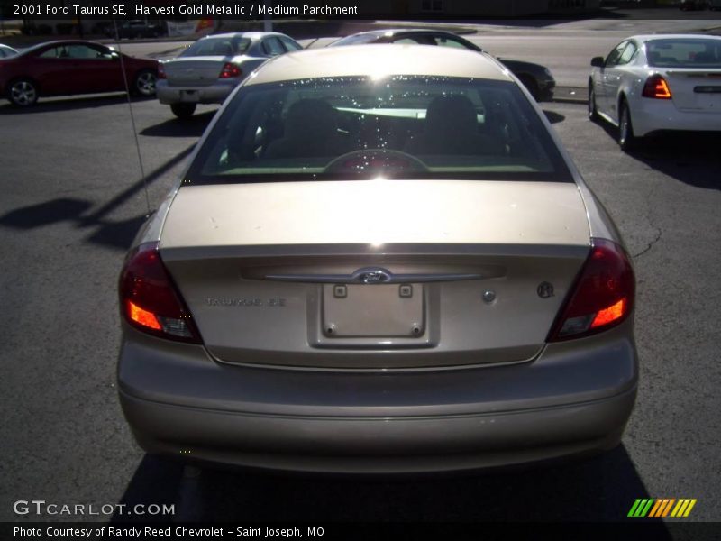 Harvest Gold Metallic / Medium Parchment 2001 Ford Taurus SE