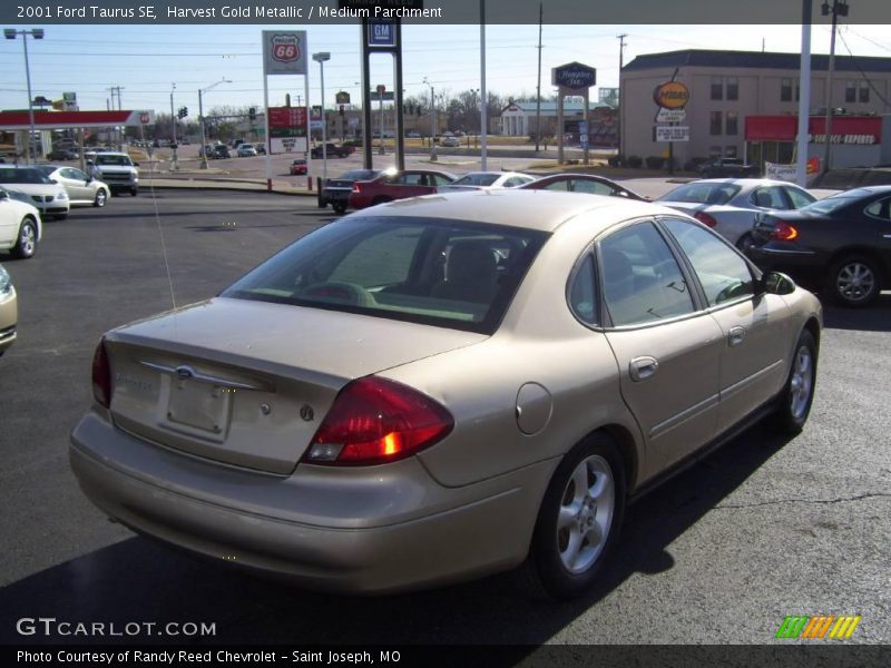 Harvest Gold Metallic / Medium Parchment 2001 Ford Taurus SE
