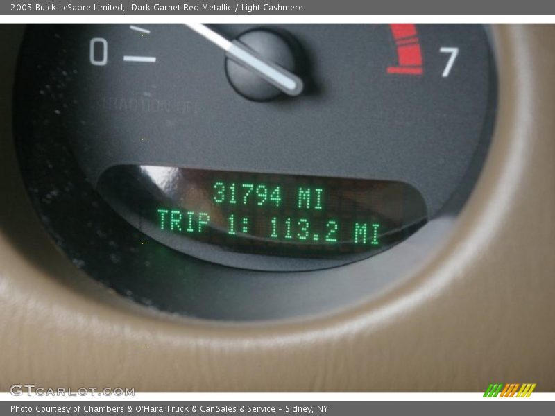 Dark Garnet Red Metallic / Light Cashmere 2005 Buick LeSabre Limited