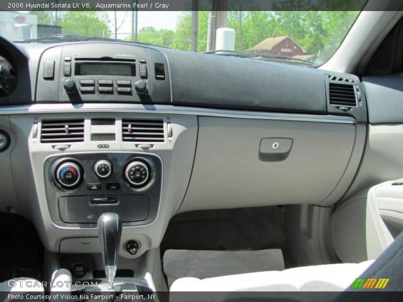 Aquamarine Pearl / Gray 2006 Hyundai Sonata LX V6