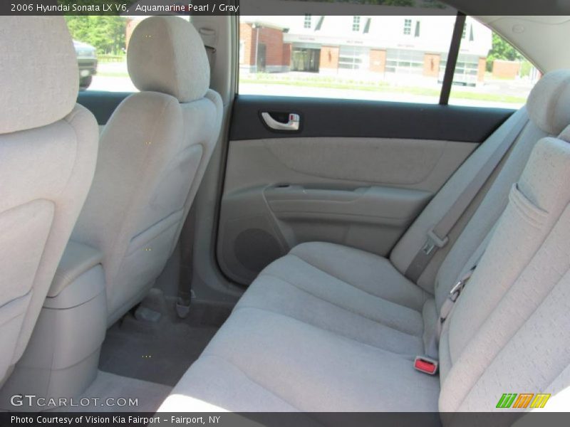 Aquamarine Pearl / Gray 2006 Hyundai Sonata LX V6