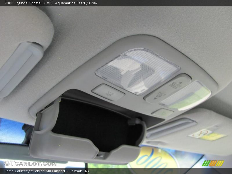 Aquamarine Pearl / Gray 2006 Hyundai Sonata LX V6