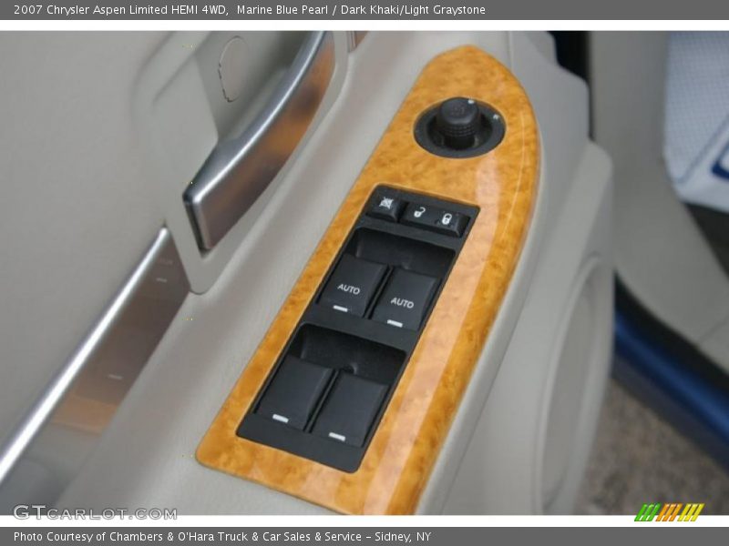 Marine Blue Pearl / Dark Khaki/Light Graystone 2007 Chrysler Aspen Limited HEMI 4WD