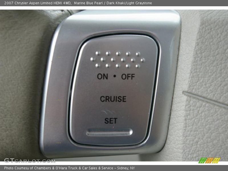 Marine Blue Pearl / Dark Khaki/Light Graystone 2007 Chrysler Aspen Limited HEMI 4WD